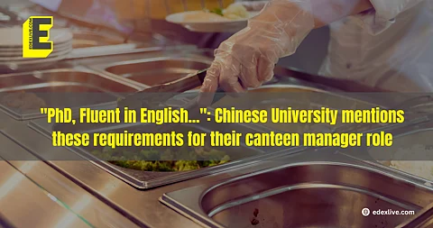 Chinese University's canteen manager role