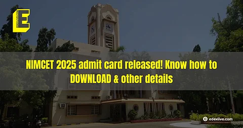 NIMCET 2025 admit card released