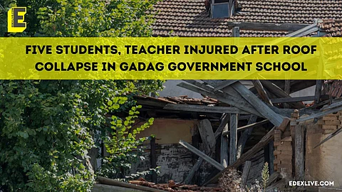 Picture of roof collapse for representative purposes only