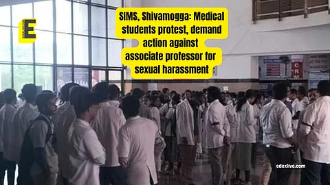 SIMS, Shivamogga: Medical students protest, demand action against associate professor for sexual harassment