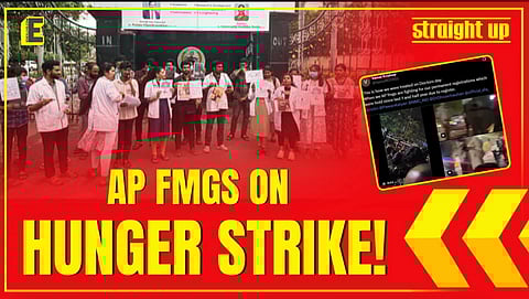 Denied Permanent Registrations, Andhra FMGs launch hunger strike