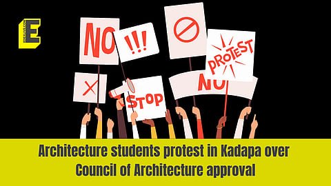 Architecture students protest