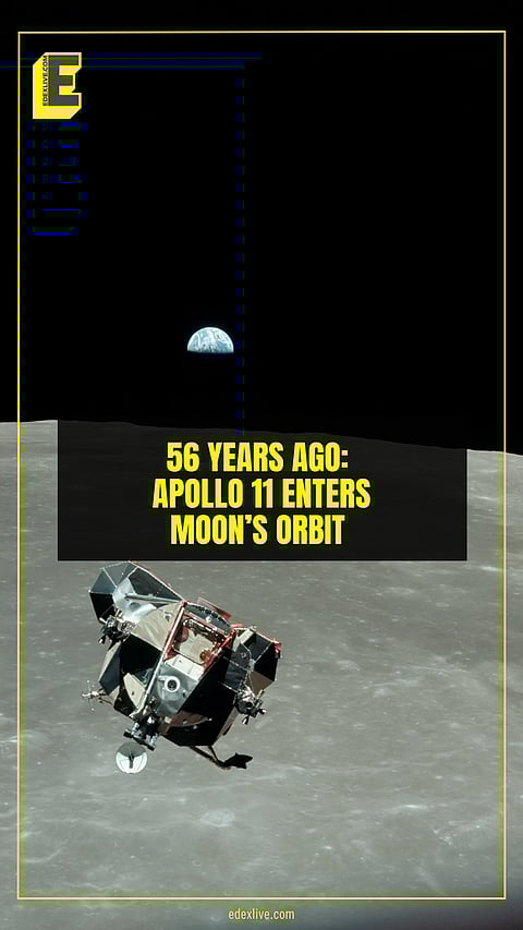 “Giant Leap”: Apollo 11 reached the Moon’s orbit 56 years ago today!