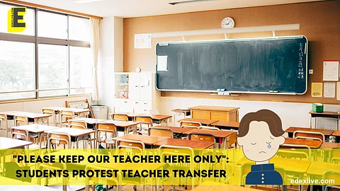 Students protest against teacher transfer 