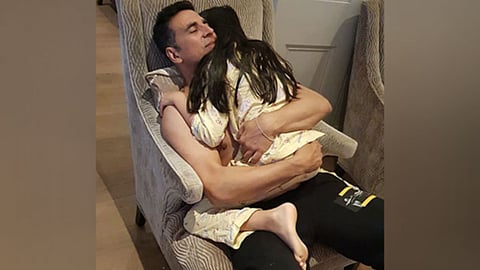 Actor Akshay Kumar and his daughter Nitara 