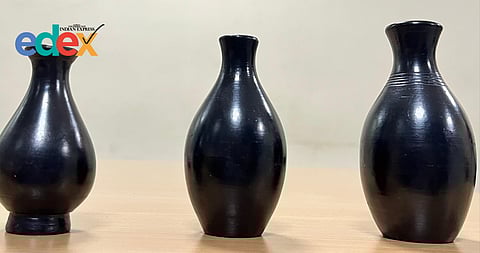 Black terracotta craft