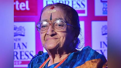 Educationist and Padmashree recipient Rajalakshmi Parthasarathy, popularly known as Mrs YGP