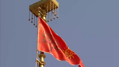 'Dharma Dhwaj' hoisted at Ram Janmabhoomi Temple 