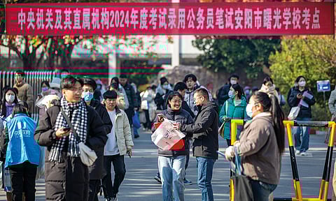 China’s civil service exam sees increased footfall