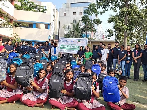 Aahwahan Foundation launches Happiness Kit Programme in Hyderabad,  to support 10,000 students