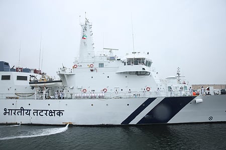 Indian Coast Guard Ship Sarthak arrives at Kuwait