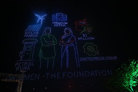 Drone show at Telangana Global Summit sets Guinness World Record (Photo: IANS)