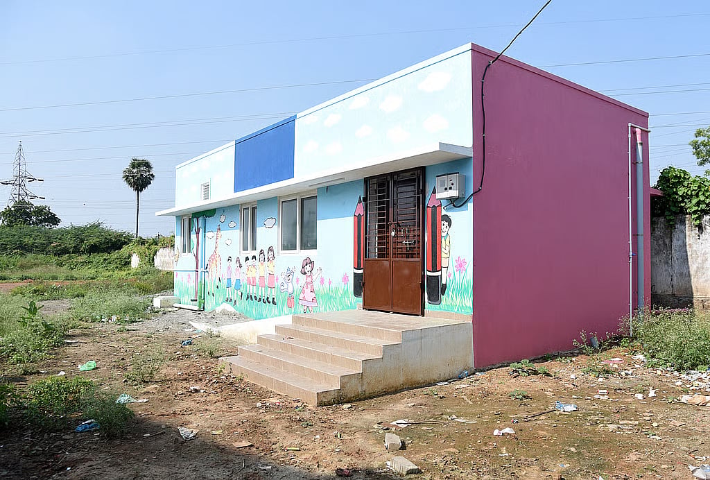 Tiruchy: Newly built anganwadi not opened yet