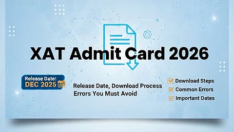 XAT 2026 admit card to be out SOON