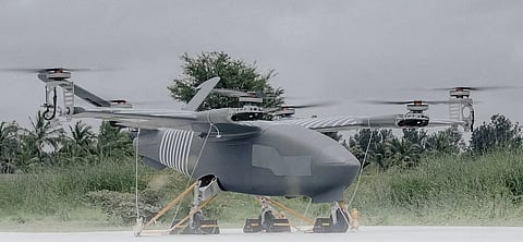 With a wingspan of 7.5 metres, the aircraft is the largest private eVTOL demonstrator currently under development in India.