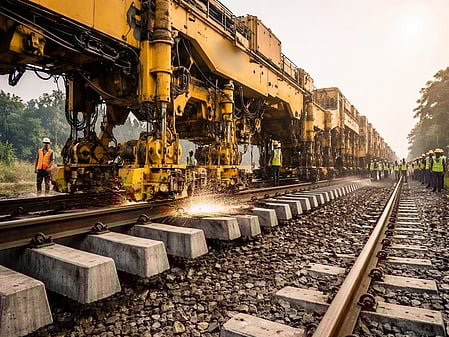 Northeast Frontier Railway sets new record in mechanised track renewal