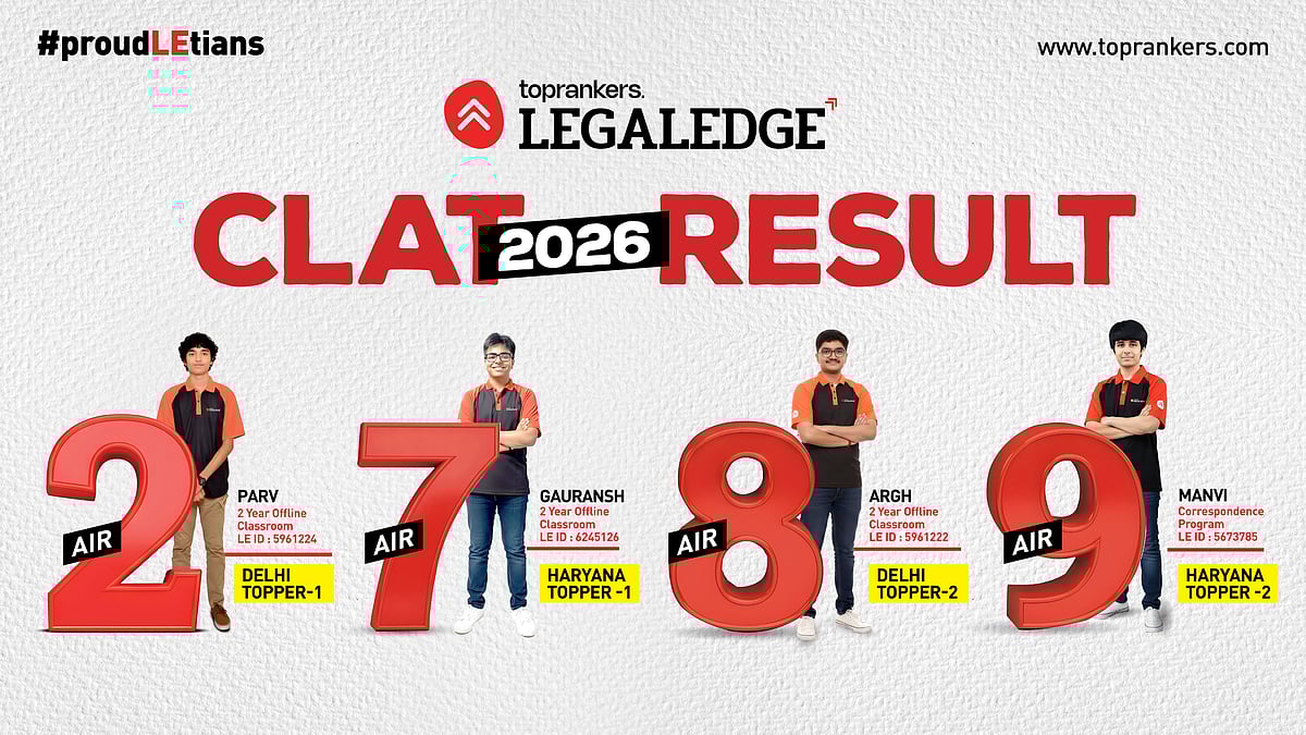 Delhi & Gurugram dominate CLAT 2026 with four top-10 ranks