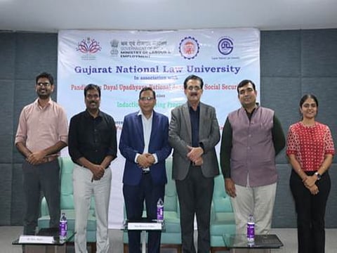 Gujarat National Law University hosts valedictory session of four-week induction training programme