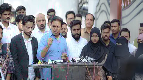 KTR slams Congress over 'illegal grab' of MANUU land, assures support to students