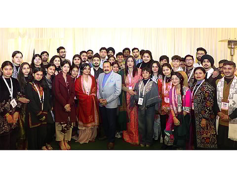 Union Minister Jitendra Singh hosts informal interaction with J-K, Ladakh contingent participating in 'Viksit Bharat Young Leaders Dialogue'