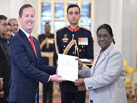 US Ambassador Sergio Gor presents credentials to President Droupadi Murmu