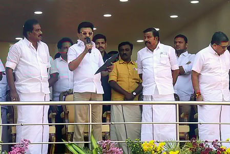 Stalin announces govt jobs for top Jallikattu tamers, veterinary centre for Alanganallur