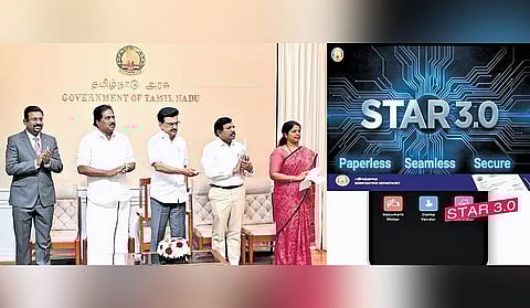 Chief Minister M K Stalin on Thursday launched Sprint 1 of the Registration Department’s STAR 3.0 software project, marking a major step in the state’s push towards fully digital, paperless public services.