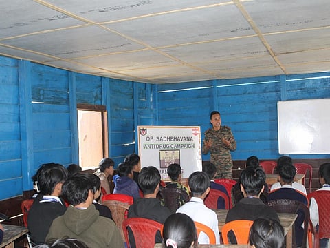 Arunachal Pradesh: Indian Army leads Anti-Drug rally at Manigong with theme "No Drugs, No Dropouts"