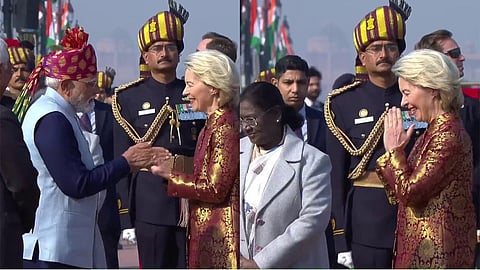 EU chief Ursula von der Leyen's elegant wardrobe turns heads in Delhi