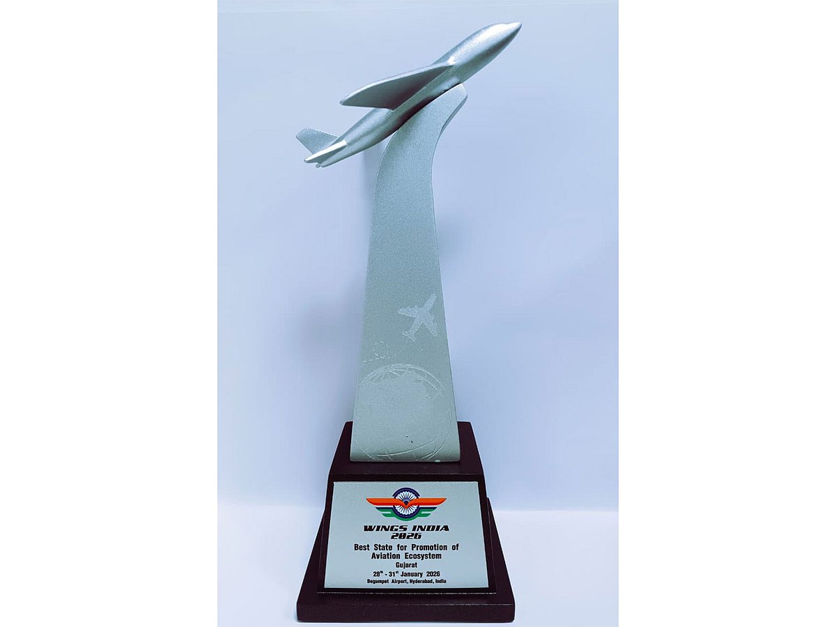 Gujarat bags top honour for promoting aviation ecosystem at Wings India 2026