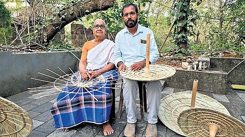 Devi with her son Madhusoodanan