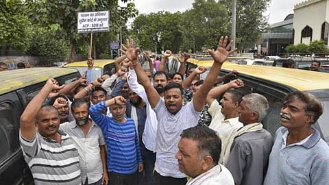 Delhi taxi drivers protest, seek regulation and bike taxi ban