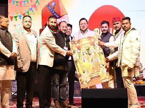 Uttarakhand CM Pushkar Singh Dhami attends Hemwati Nandan Bahuguna Govt college Winter Carnival