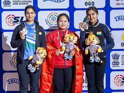 Manu Bhaker misses gold in shoot-off, Esha wins bronze in 25m Pistol