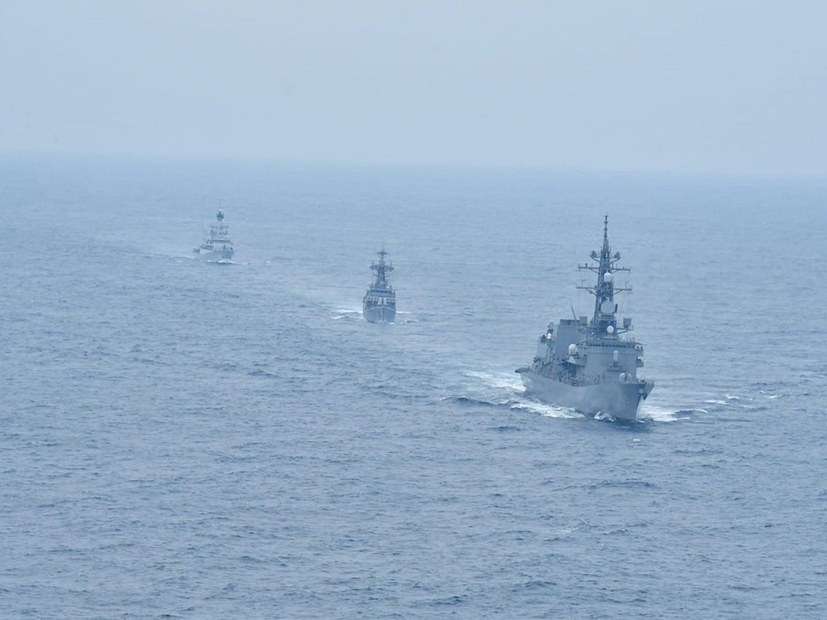 Indian Navy partners with Japan, Indonesia for three-nation drill in Andaman sea
