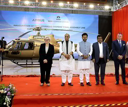 500 H125 light helicopters to be manufactured in K’taka: Minister​ (Photo: @MBPatil/X)