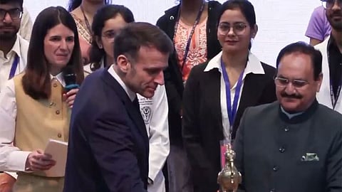 Macron announces streamlined visa process, courses to be taught in English for Indian students