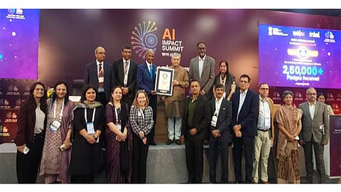 India sets Guinness World Record with more than 2.5 lakh AI responsibility pledges in 24 hrs at AI Impact Summit 2026