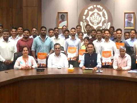 Goa CM Pramod Sawant distributes offer letters to children of freedom fighters, newly selected tax officers