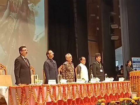 CDS General Anil Chauhan visits Garhwal University ; interacts with students