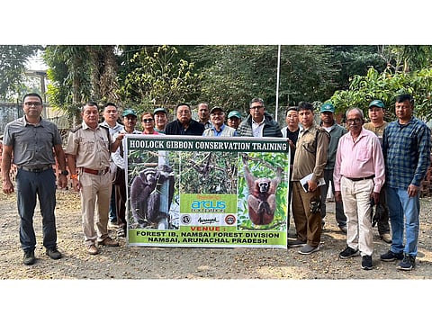 Forest staff trained to protect India's only ape in Arunachal's Namsai