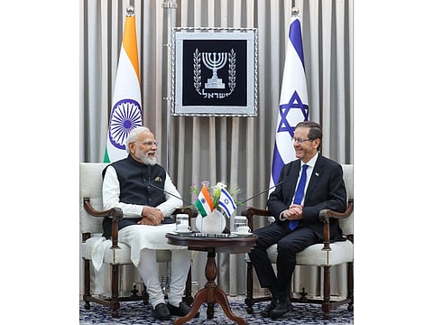 "Ties of warmth, goodwill!": PM Modi calls on Israeli President Herzog, extends invite to visit India