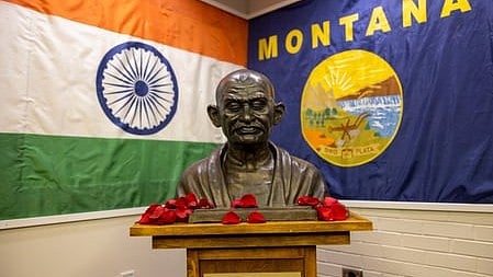 First bust of Mahatma Gandhi unveiled in US