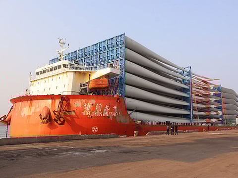 Historic milestone: VOC Port handles 147 windmill blades from a single vessel, the highest in India