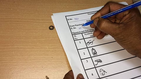 Image of Ballot paper used for representational purpose only.