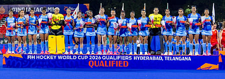 India lose 0-2 to England in final of  Hockey World Cup 2026 Qualifiers  at the G. M. C. Balayogi Hockey Ground in Hyderabad on Saturday. Photo credit: Hockey India