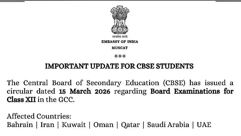 CBSE announces cancellation of Class 12 board exams in Middle east region