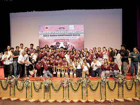 MG University, University of Calicut crowned champions at All India University Armwrestling Championship 