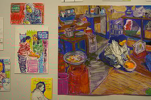 Artworks by Felix Chungkham; curated by Anna Sireiliu Charenamei