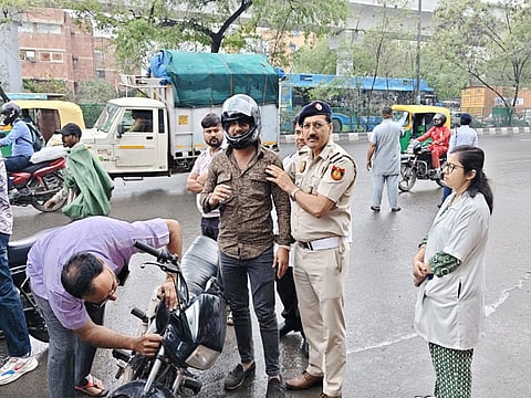 Delhi Traffic Police launch special helmet awareness campaign